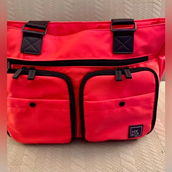 IHKWIP Cargo Catchall Tote Purse Blood Orange Color EUC - Picture 3 of 15